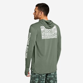 Thumbnail View 2 - Men's Solarfoil® Wave Graphic Pullover Hoodie