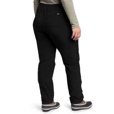 eddie bauer polar fleece lined pull on pants