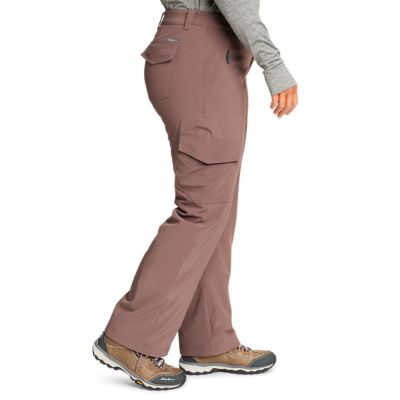 Pantaloni Donna Eddie Bauer In Pile Elastici - Modello Pull-On Con Fodera Calda E Tasche Con Cerniera - 3