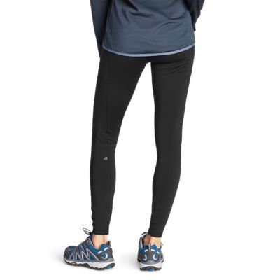 Women's Crossover Fleece Trail Tight Leggings - High Rise