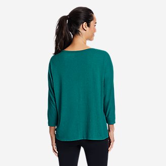 Thumbnail View 2 - Women's Myriad 3/4-Sleeve Boat-Neck Top