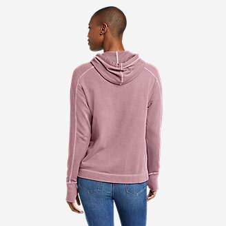Thumbnail View 2 - Women's Mineral Wash Terry Hoodie