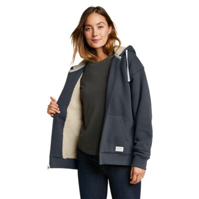 Eddie bauer sherpa hoodie on sale women's