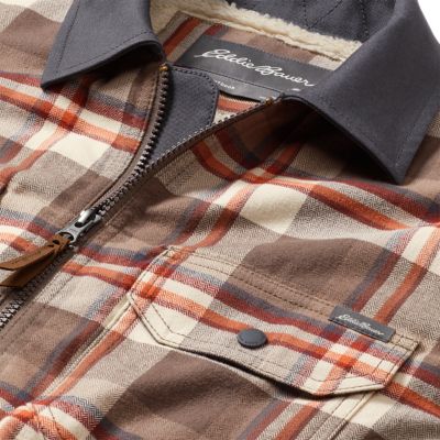 shearling lined shirt jacket