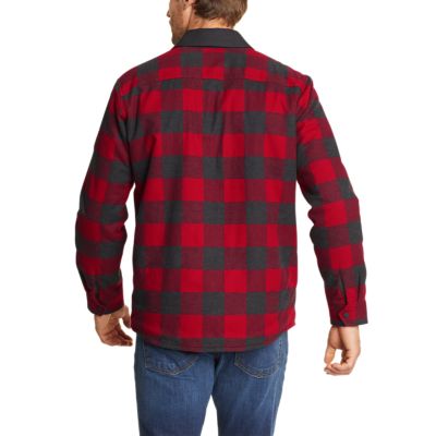 eddie bauer lined flannel shirt