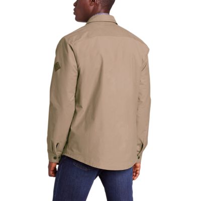 men's fleece lined shirt jacket