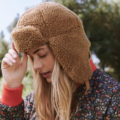 plush trapper hat