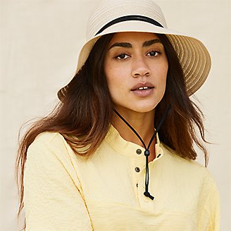 Thumbnail View 2 - Eddie Bauer X Christopher Bevans High Noon Packable Straw Hat