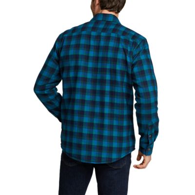 eddie bauer fleece lined flannel