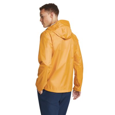 Eddie Bauer Men's Cloud Cap Waterproof Rain Jacket Lightweight - Dark Yellow - Size XL