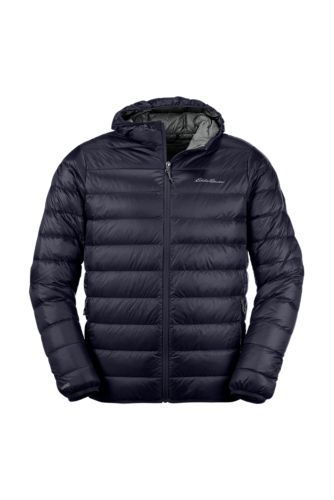 Eddie Bauer Men's Down Hooded Jacket ( Stratuslite Hoodie)