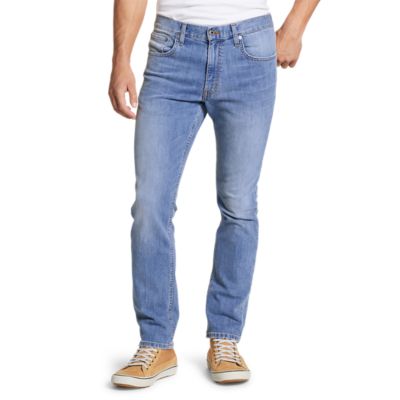 slim straight flex jeans