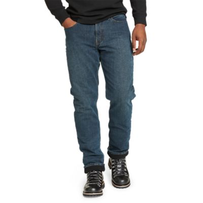 Eddie Bauer Men's H2low Flex Fleece-Lined Jeans. 1