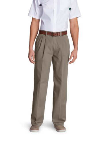 relaxed fit pleated chino