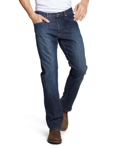 eddie bauer men's flannel lined jeans