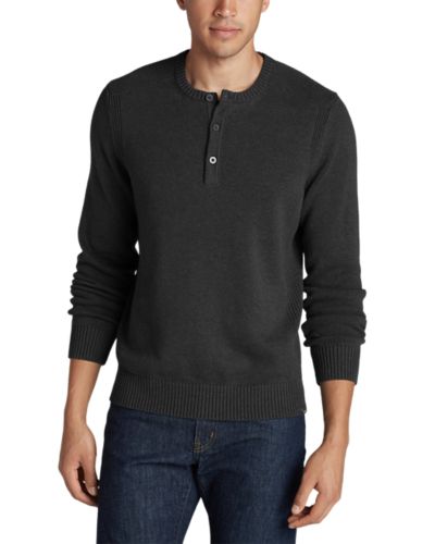 Men's Signature Cotton Henley Sweater Eddie Bauer
