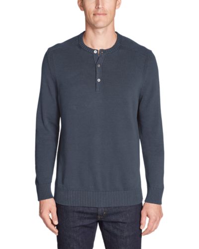 Men's Signature Cotton Henley Sweater Eddie Bauer