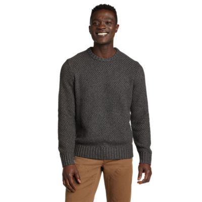 Men s Moguler Textured Crew Sweater