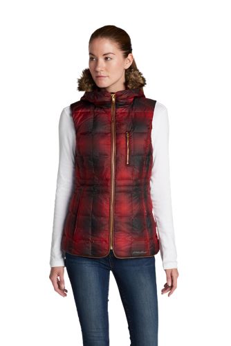 Image of Women's Yukon Classic Down Vest - Plaid