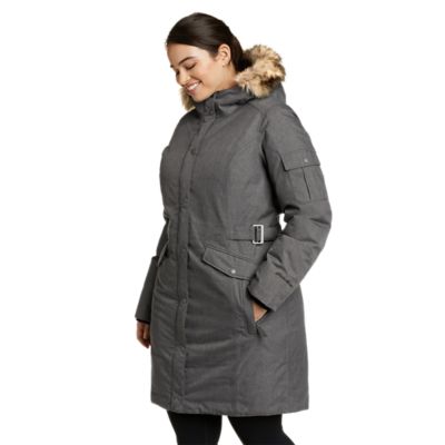 plus size stadium coat