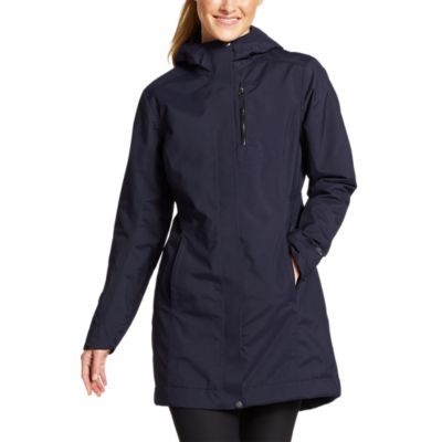 Women's eastide insulated waterproof sales trench coat