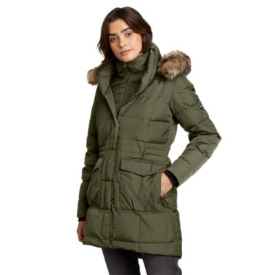 Duck down parka on sale women's