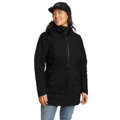 Eddie bauer hot sale long raincoat