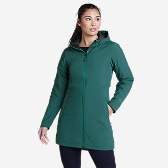 Thumbnail View 1 - Women's Cloud Cap Stretch Insulated Trench Coat