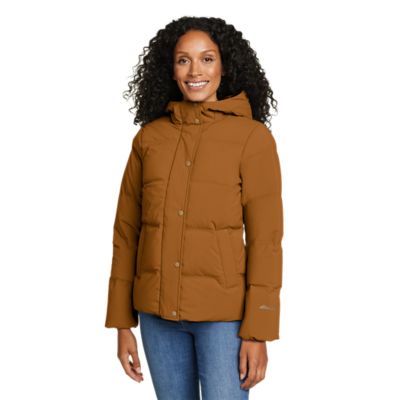 Eddie Bauer Women's Glacier Peak Down Hooded Jacket. 1