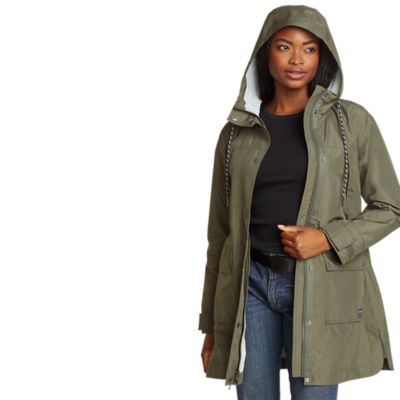 Womens petite rain on sale coat