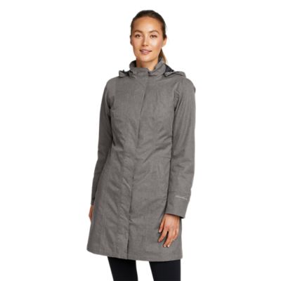 Unlock Wilderness' choice in the Eddie Bauer Vs North Face comparison, the Girl On The Go Insulated Trench Coat by Eddie Bauer