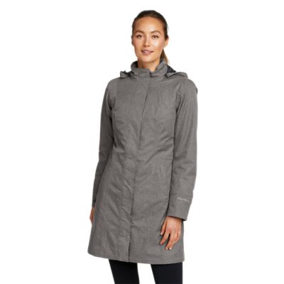 Eddie bauer girl on the go on sale insulated trench coat