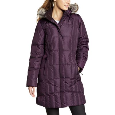 Women's lodge down hot sale duffle coat eddie bauer