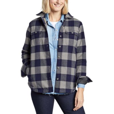 Eddie bauer hotsell lined flannel shirt