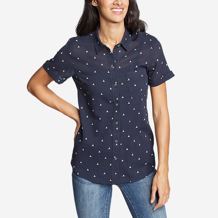 Women's Packable Short-Sleeve Shirt - Boyfriend large version