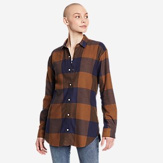 Thumbnail View 1 - Women's Fremont Flannel Snap-Front Tunic