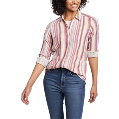 Image of Women's Carry-On Long-Sleeve Button-Down Shirt