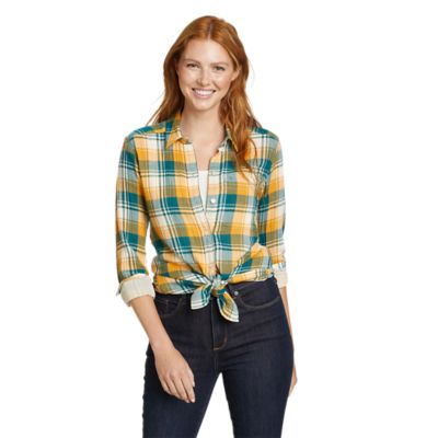 Women's Carry-on Long-sleeve Button-down Shirt | Eddie Bauer