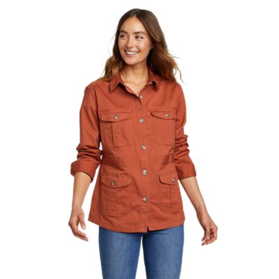 Lucky Brand Women's Button Up Utility Jacket | Camo Print