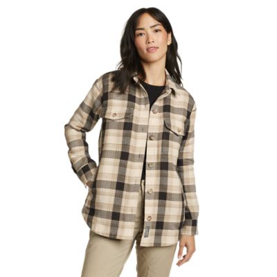 Flannel sales coat womens