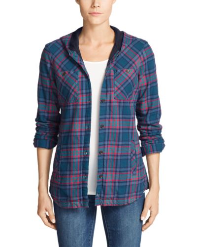 eddie bauer hooded flannel