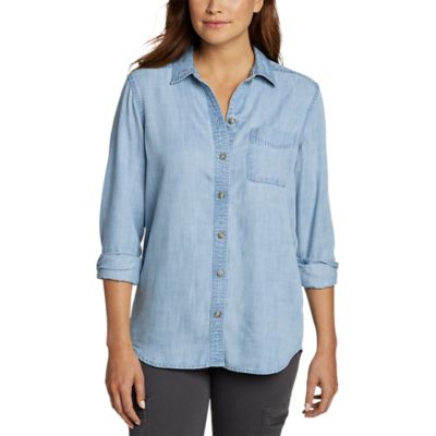 eddie bauer denim shirt