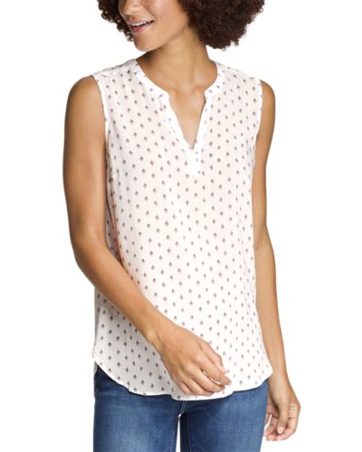 sleeveless popover blouse