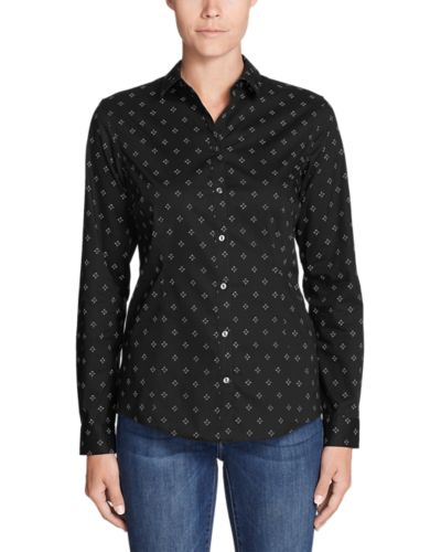 Women's Wrinkle-free Long-sleeve Shirt - Print | Eddie Bauer