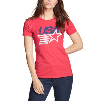 Women's Graphic T-shirt - Retro Usa Star | Eddie Bauer
