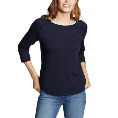 Women's Legend Wash 3/4-sleeve Color-block T-shirt | Eddie Bauer