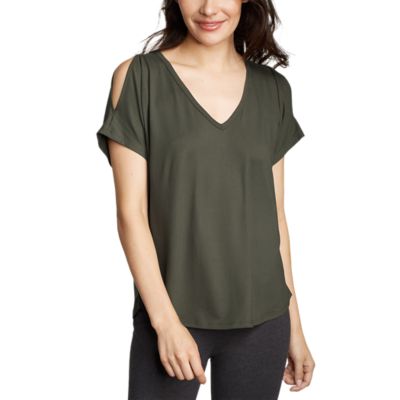 oversized cold shoulder top