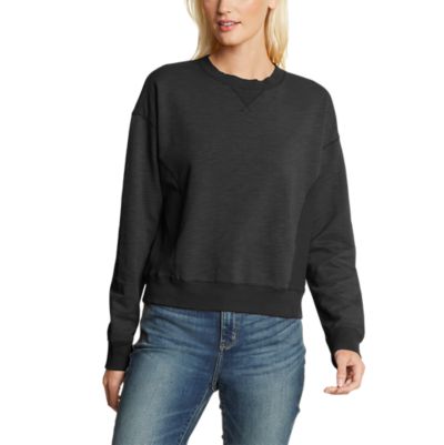 Women's Golden Point Terry Crew Sweatshirt | Eddie Bauer