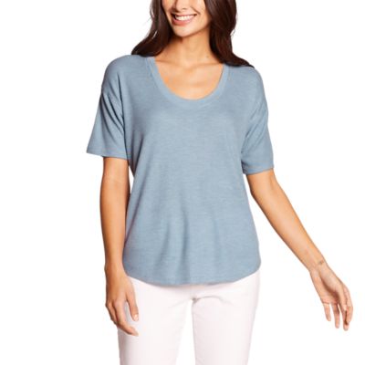women's short sleeve thermal top