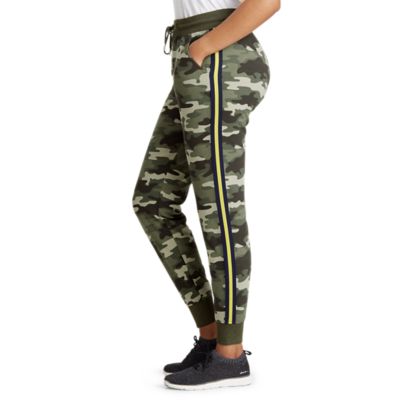 womens side stripe joggers